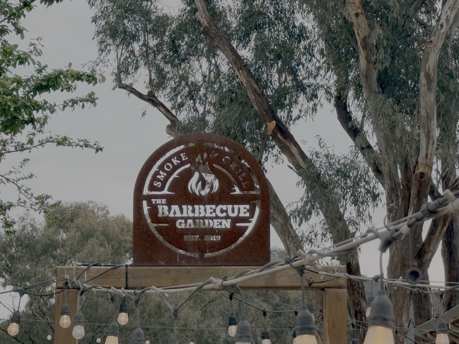 The BBQ Garden Glenrowan sign